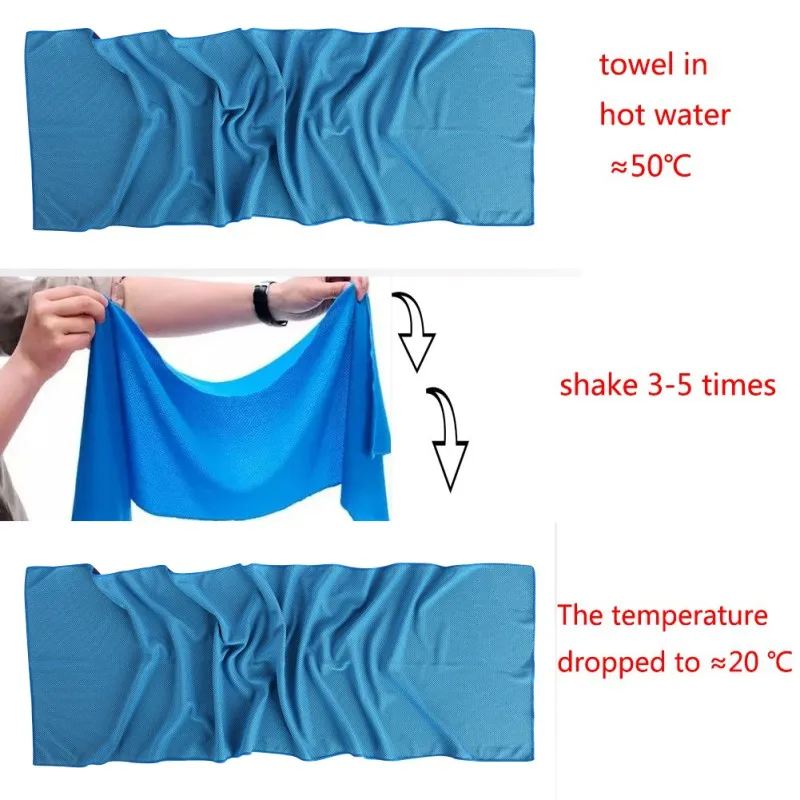 Спорт на открытом воздухе быстросохнущее Впитывающее пот полотенце для льда полотенце для взрослых мужчин женщин ванной дорожное полотенце