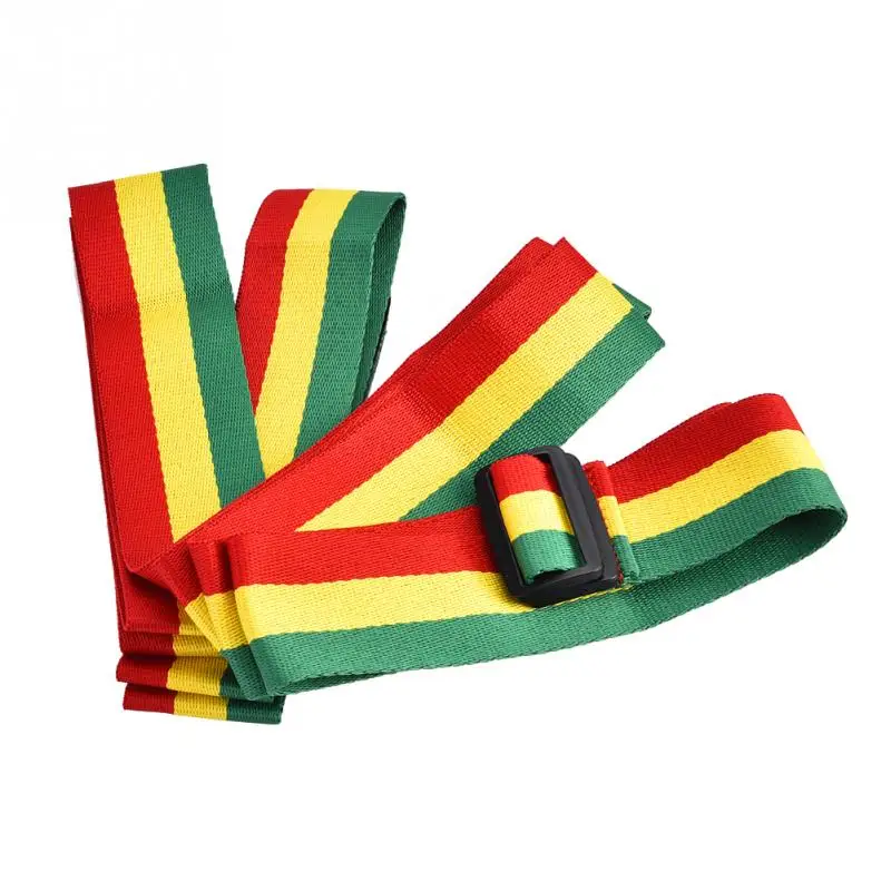 Cotton Djembe Strap African Hand Drum Strap Belt Rainbow Color Trichromatic Stripe Djembe