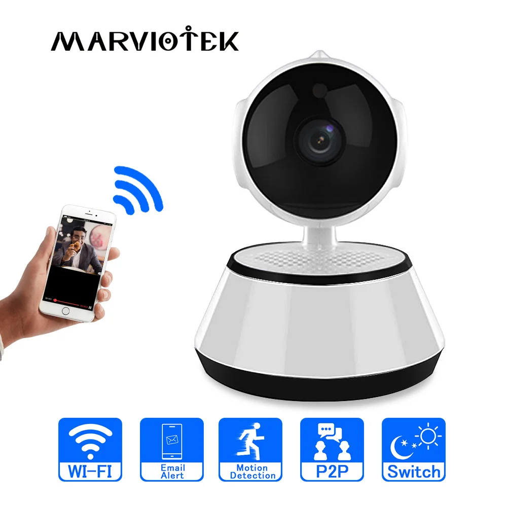 Сетевая мини камера HD CCTV Камера 720 P Ночное Видение видеонаблюдения Видеоняни и