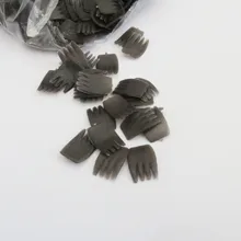 100 pçs/lote 10x15mm/13x20 milímetros pata foy diy boneca de pelúcia de animais de plástico de cor preta achados -- opção tamanho
