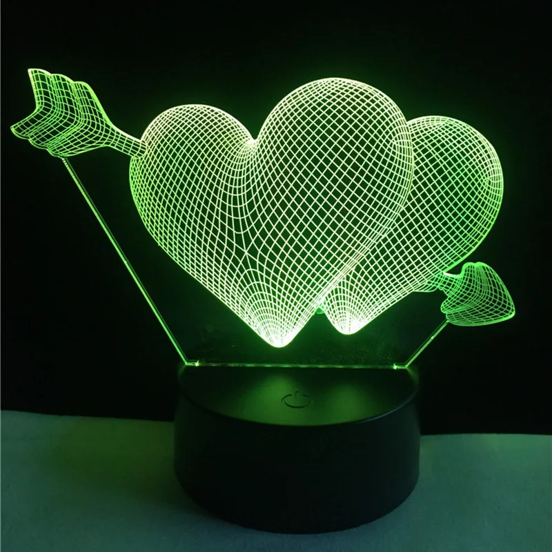 Luzes da Noite 7 cores mesa lampe deco Tipo de Ítem : Night Lights