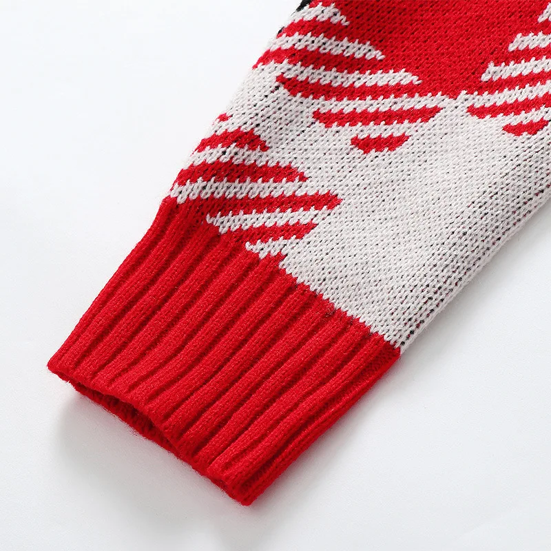 Fashion Week Street Beauty Blogger Same Red Chequered Card V-collar Lazy Wind Loose Knitted Women 2019 Fashion Women Sweater
