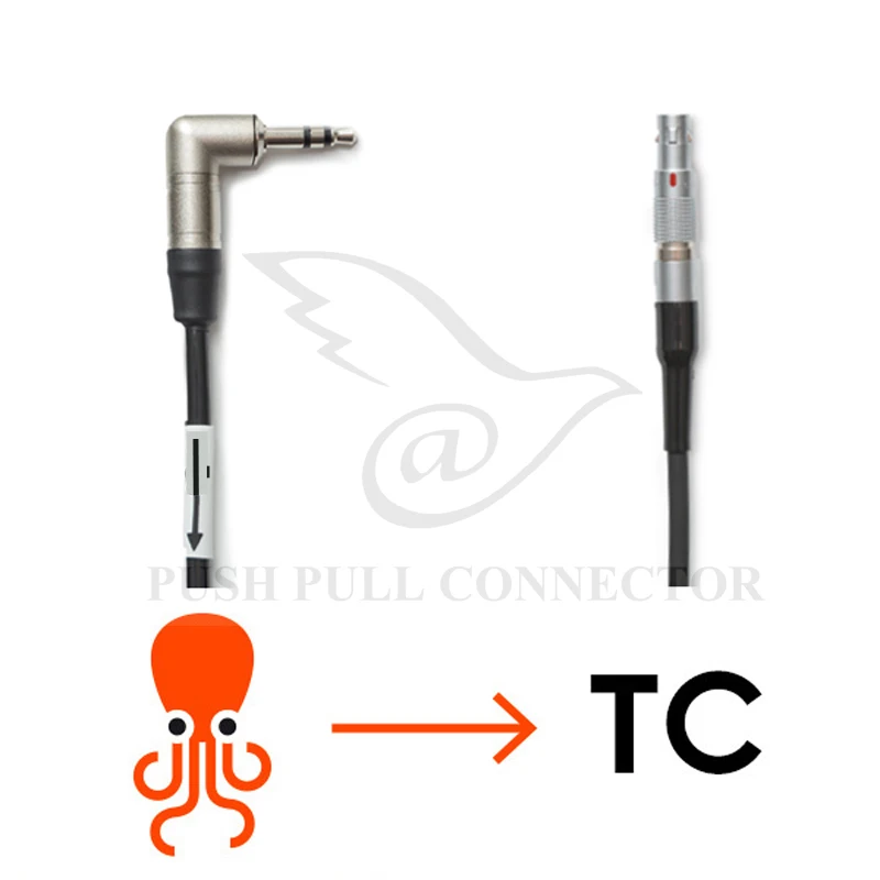 

LEMO 4pin to 3.5mm RED Eipc Easync Synchronize Timecode Cable/ARRI Mini Camera Time Code Cable
