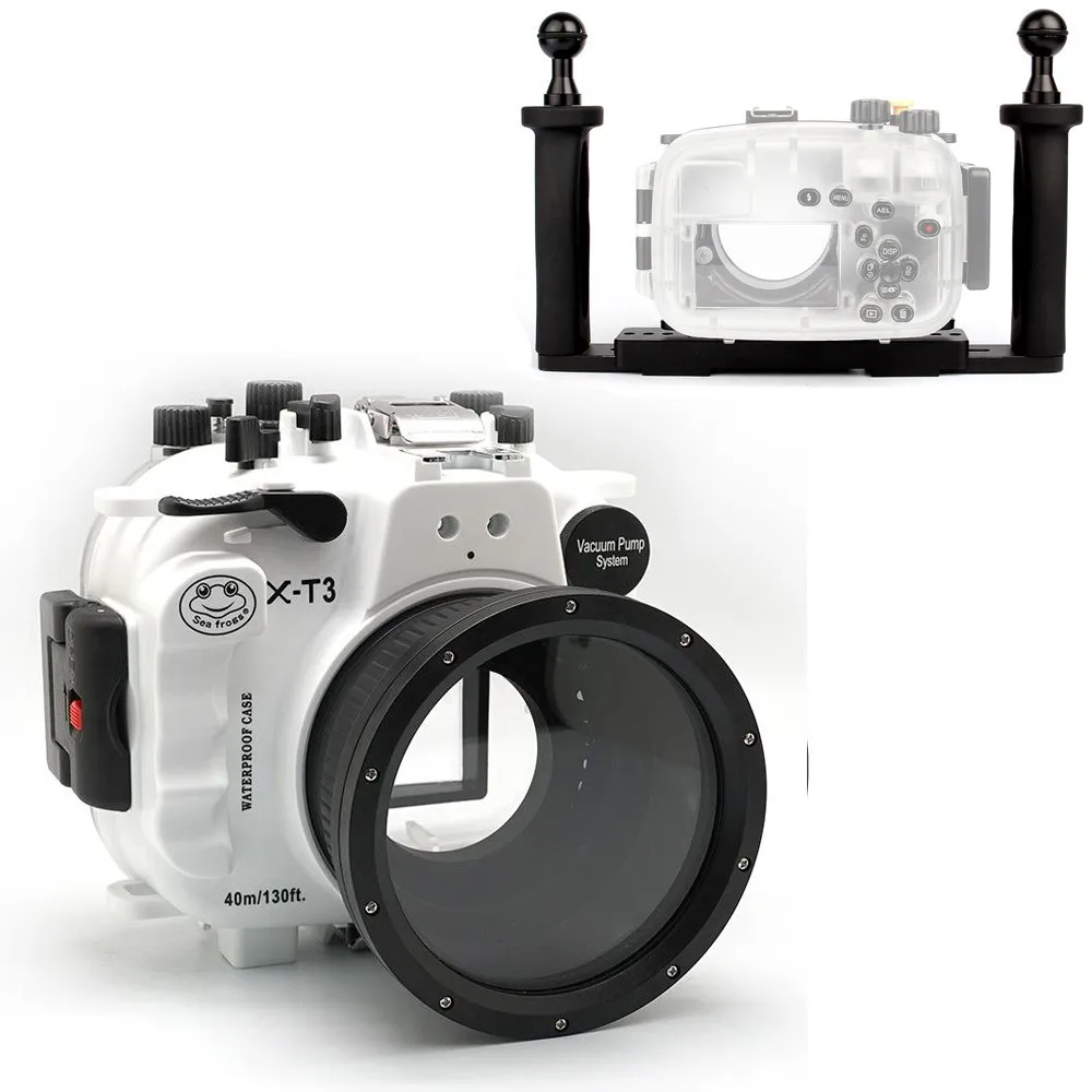 Водонепроницаемый чехол для подводной камеры fp.1 Fujifilm 40 м/130 футов белый и черный