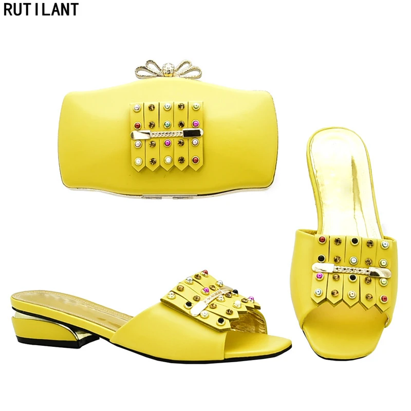 

Italian Shoes and Bags To Match Shoes with Bag Set Decorated with Rhinestone Women Shoes and Bag Set In Italy Nigerian Shoes Bag