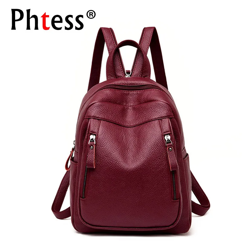 2018 Female Backpack Mochila Feminina Women Leather Backpack High Quality Travel Shoulder Bag Ladies Bagpack Casual Daypacks New 2018 Female Backpack Mochila Feminina Women Leather Backpack High Quality Travel Shoulder Bag Ladies Bagpack Casual Daypacks New