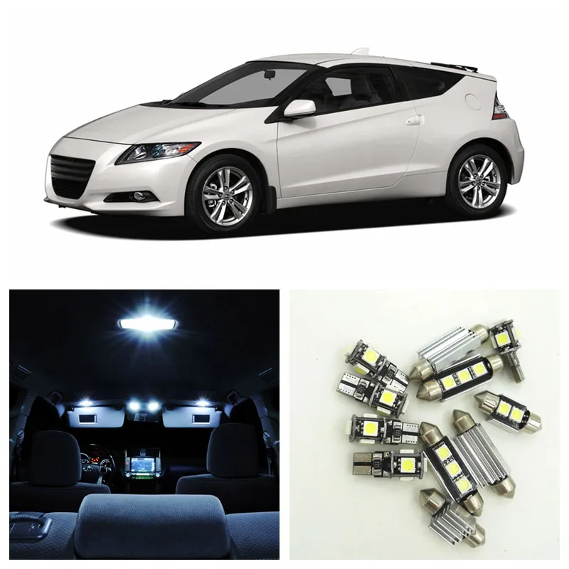 Us 11 51 36 Off 12pcs Canbus White Car Led Light Bulbs Interior Package Kit For 2011 2012 Honda Cr Z Map Dome Trunk Door License Plate Lamp In