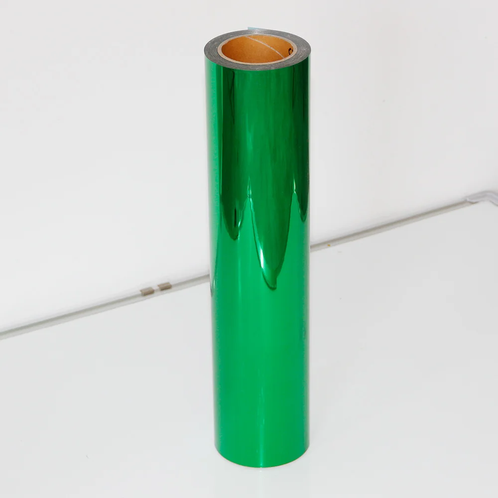 Цветной ПУ металлический теплообмен виниловый утюг на ткани HTV пресс резак для печати DIY 50 см x 60 см - Цвет: Apple Green