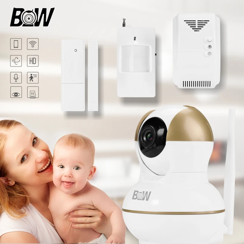 Wireless WiFi font b Camera b font IP APP Control Home Alarm System App Control Baby