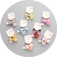 12Pcs/set boutique toddlers elastic hair rubber bands candy bowknot kids Pearls hair ties rope girls hair accessories Q15 12Pcs/set boutique toddlers elastic hair rubber bands candy bowknot kids Pearls hair ties rope girls hair accessories Q15
