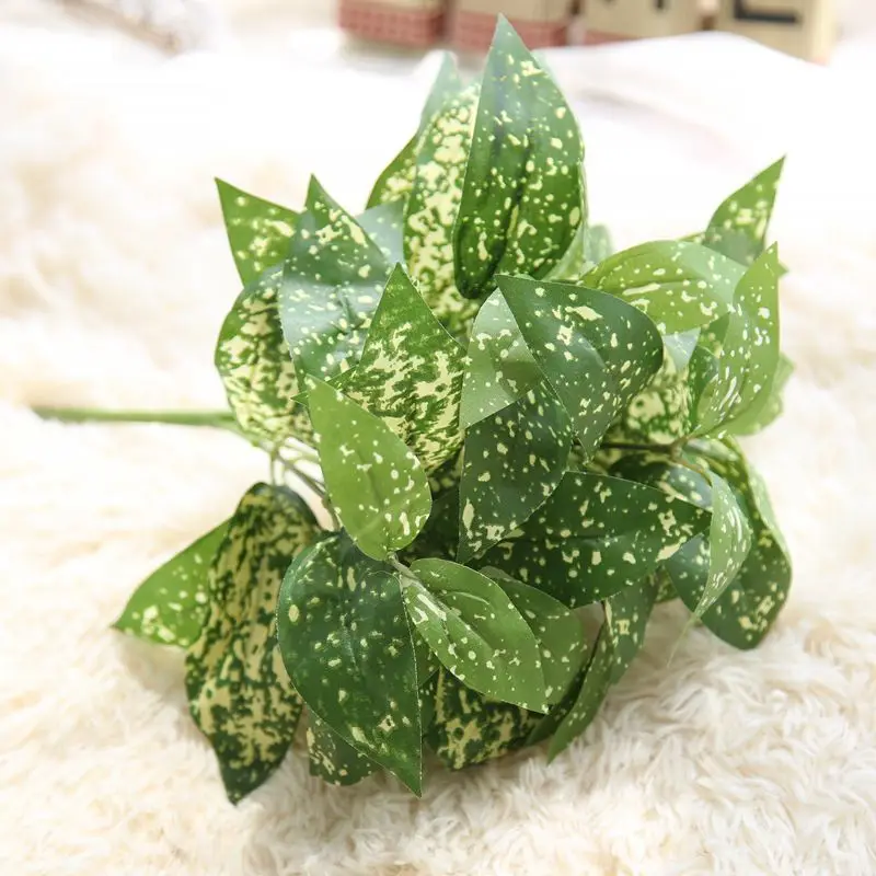 5PCS Green Fake Grass Artificial Plants for Dest Home Decoration Wedding Plastic Flower Rattan Evergreen | Дом и сад