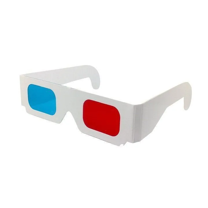 Why are 3d glasses red and blue picture