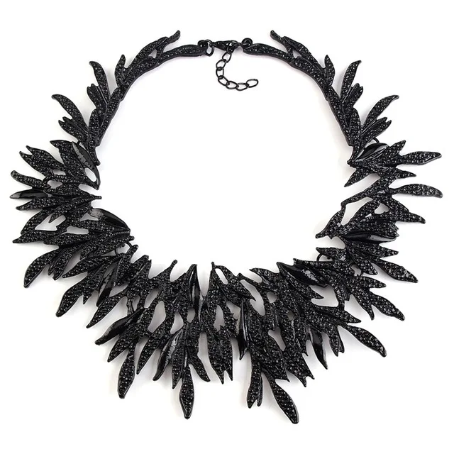 Vedawas, роскошное ожерелье-чокер с кристаллами для женщин, Панк металлическое массивное ожерелье s, ювелирные изделия для рождественской вечеринки, подарки, x2061 - Окраска металла: Black