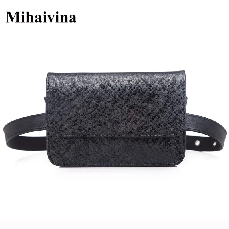 Mihaivina, Женская винтажная сумка на пояс из искусственной кожи, роскошная модная поясная сумка, маленькая сумочка для монет, женская сумочка на ремне