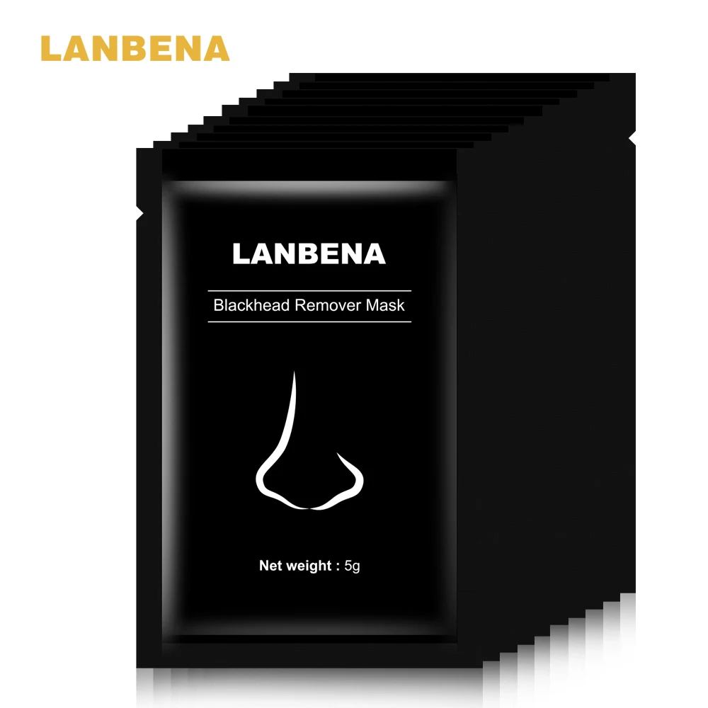 LANBENA для устранения черных точек 5 шт. маска лица угольная лечения акне в носу