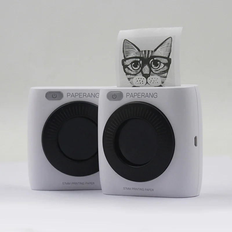 Карманный мини принтер PAPERANG P2 портативный с Bluetooth фото телефона 300id HD