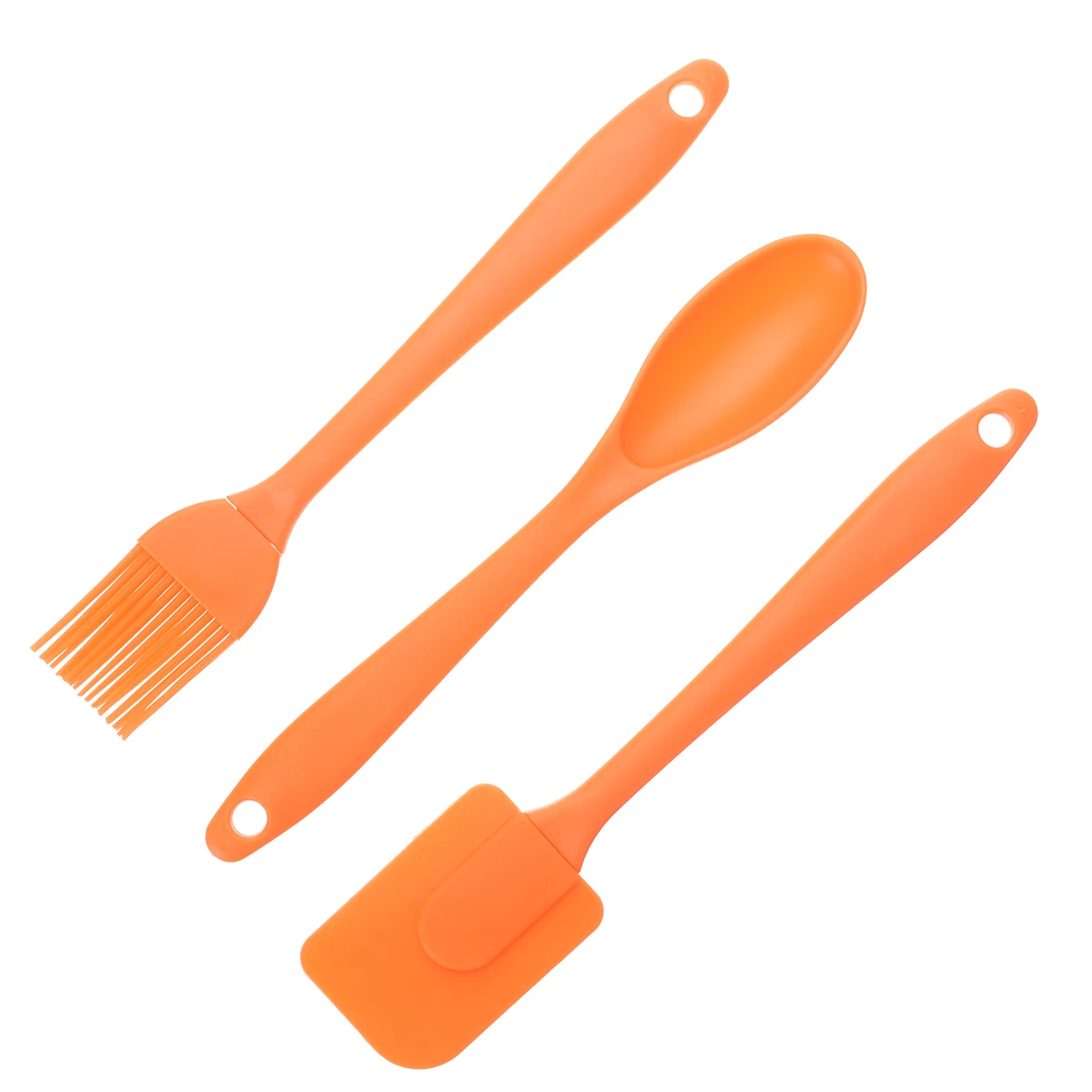  Silicone Spatula Cake Cream Butter Brush Spoon Utensil Set 3pcs Cake Scraper Spoon Mixer Baking Pas