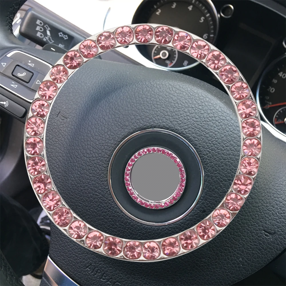 

Car Decoration Stickers One-Button Start Circle Ring Starting Engine Crystal Rhinestone Diamond Ring for BMW E36 E39