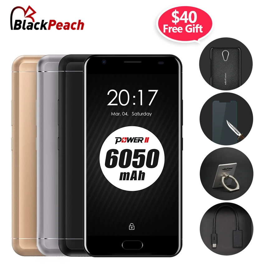 Цена за Оригинал Ulefone Мощность 2 Мобильный Телефон 5.5 "FHD MTK6750T Окта основные Android 7.0 4 ГБ RAM 64 ГБ 16MP 6050 мАч Touch ID 4 Г Смартфон Цена за Оригинал Ulefone Мощность 2 Мобильный Телефон 5.5 "FHD MTK6750T Окта основные Android 7.0 4 ГБ RAM 64 ГБ 16MP 6050 мАч Touch ID 4 Г Смартфон