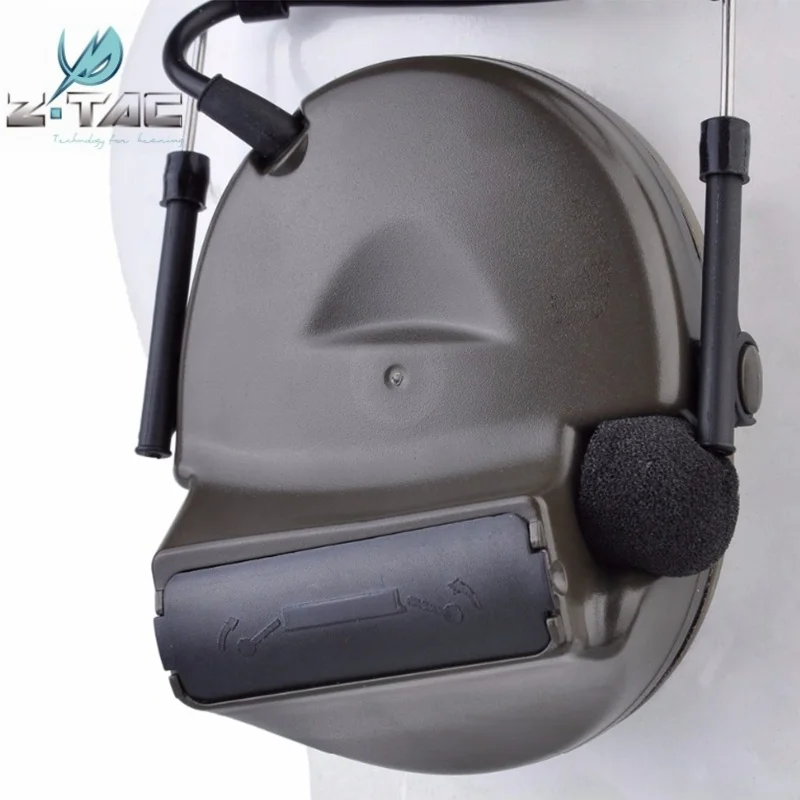 Protetor de Fone de Ouvido Fone de Ouvido Tactical Softair Comtac ii Headset Noise Cancelling Militar Airsoft Paintball Caça z Z041 11 High Quality Esporte e Lazer