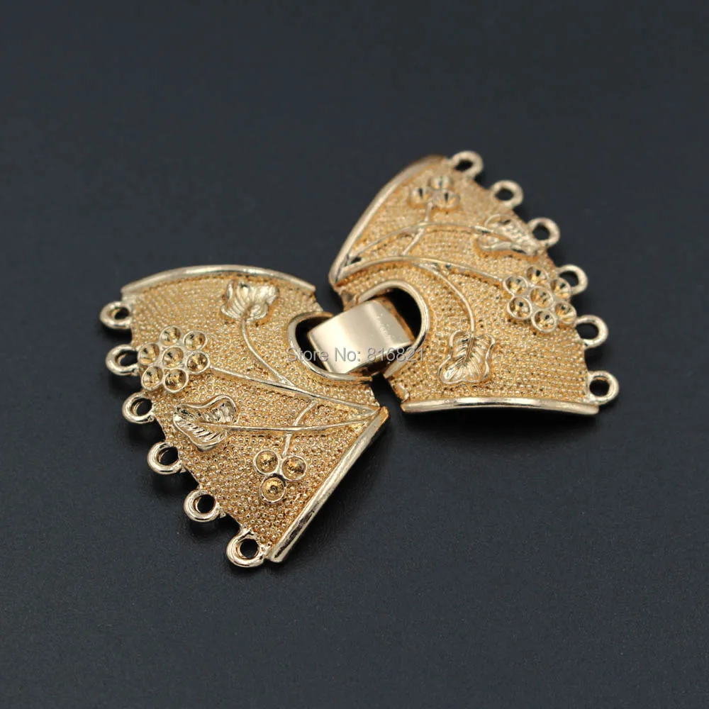 Bracelet Strings Connector Clasps Metal DIY Multi Strand Pearl Beads