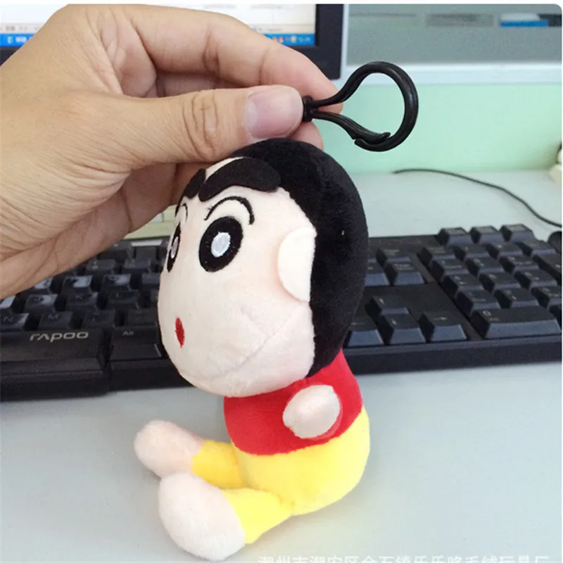 Японии аниме озорной Crayon Shin Chan peluche плюшевые Игрушечные лошадки подвеска супер милый Shin-Chan мультфильм чучела Куклы 15 см 10 шт