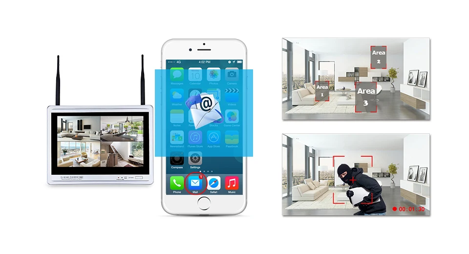 ANRAN wifi 2MP 12 дюймов ЖК-экран NVR комплект система камер домашней безопасности сетевая ip-камера ночного видения Видео Surveillace Kit