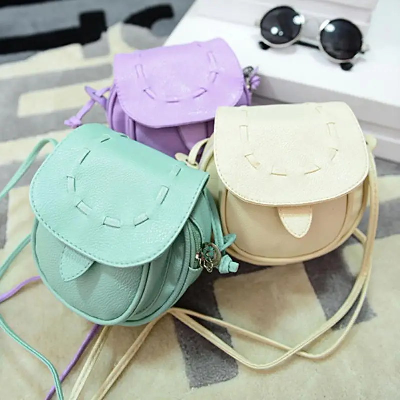 

2018 Small Women Messenger Bags Fresh Fashion Shoulder Bag Girls PU Leather Handbag Crossbody Bag Tote for Lady Multicolor
