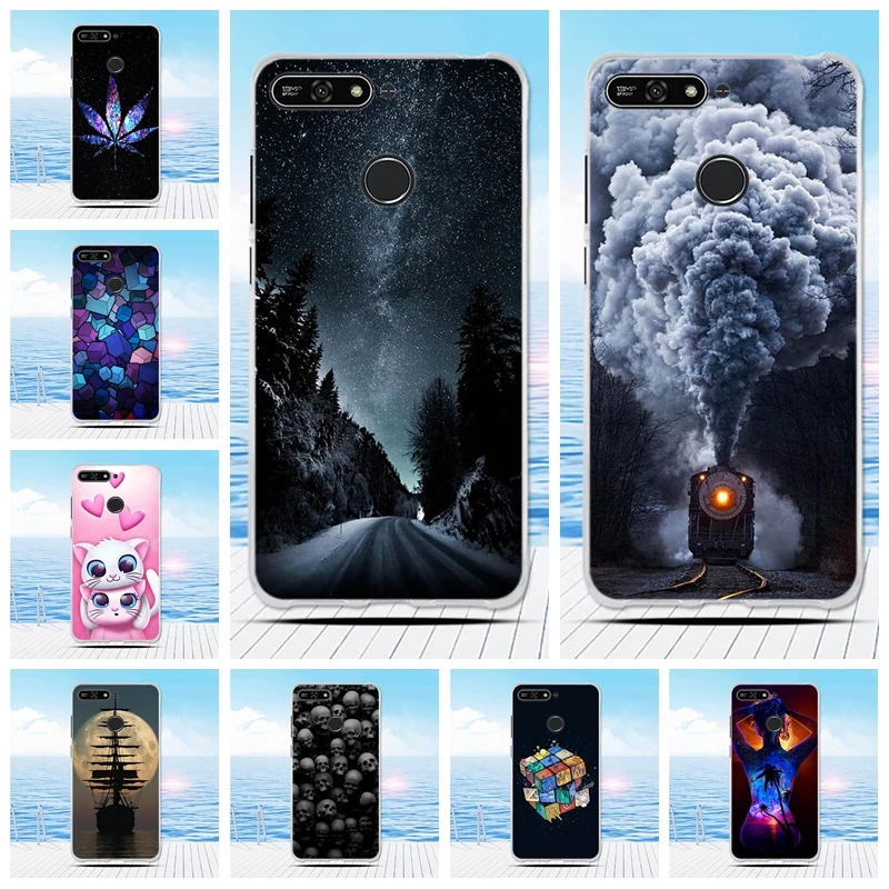 Silicone TPU Case For Huawei Y6 2018 Cover Phone Prime Honor 7A Pro / Enjoy 8e |