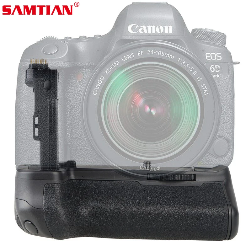 Профессиональный Вертикальный Аккумулятор SAMTIAN подходит для Canon EOS 6D Mark II 6D2 6DII