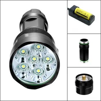 

Tinhofire T6 7000 Lumens 6T6 6 x T6 LED Flashlight Head Torch 18650/26650 Lanterna Lantern Flash Light