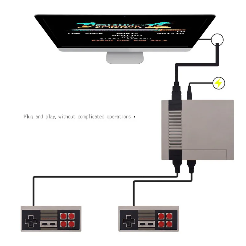 DATA FROG Mini TV Game Console Support HDMI/AV 8 Bit Retro Video Game Console Built-In 600/620 Games Handheld Gaming Player