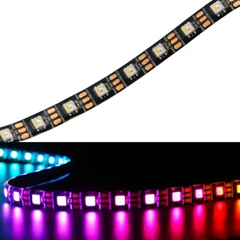 

5M 5V SK6812 RGBW Flexible LED Strip Ribbon Tape RGBCW RGB+Warm Cool White (Similar WS2812B) 60 leds/m Addressable 4 color in 1
