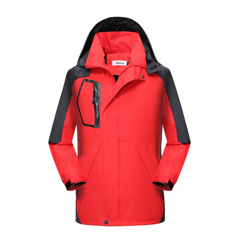 Мужская Повседневная зимняя теплая Толстая куртка с капюшоном, пальто, лыжный снег, альпинистский туризм, водонепроницаемый спортивный с капюшоном, куртка, пальто для улицы, L-4XL