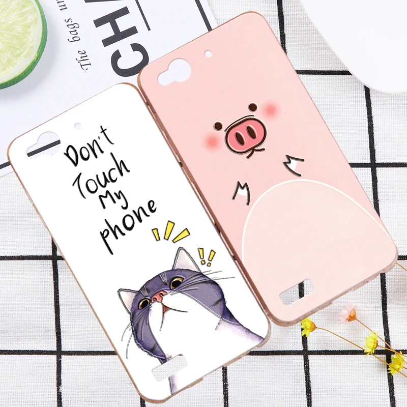 

ShuiCaoRen Shockproof Silicone Case For ZTE Nubia My PRAGUE Cute Cartoon Cat Pig Phone Cover Bag For Nubia My PRAGUE Cases