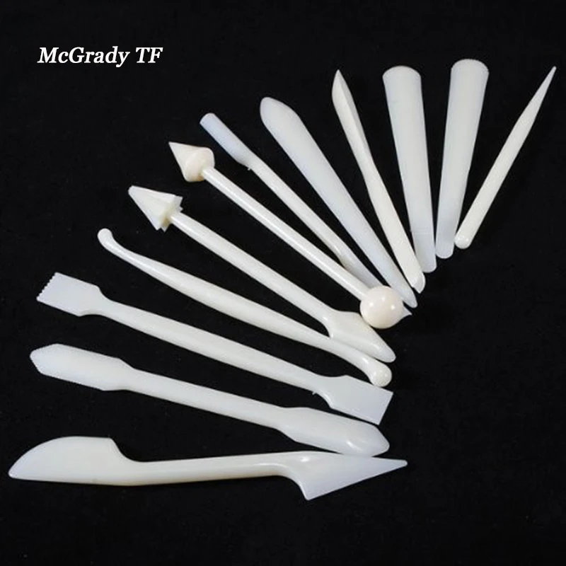 

Mac 12PCS Sculpting Knife Gumpaste Carving Pastry Knife Gift Decorating Tools Mat Cutting Model Making Baking Tools For Cakes