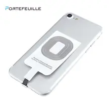 Protefeuille универсальное Qi Беспроводное зарядное устройство приемник для iPhone 5S, SE 6 7 Plus Android зарядное устройство адаптер Pad Индуктивные аксессуары