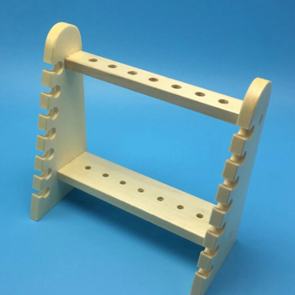 Wooden Test Tube Rack, 14 Hole and Pins-Solid Wood ,tube box.pipet rack