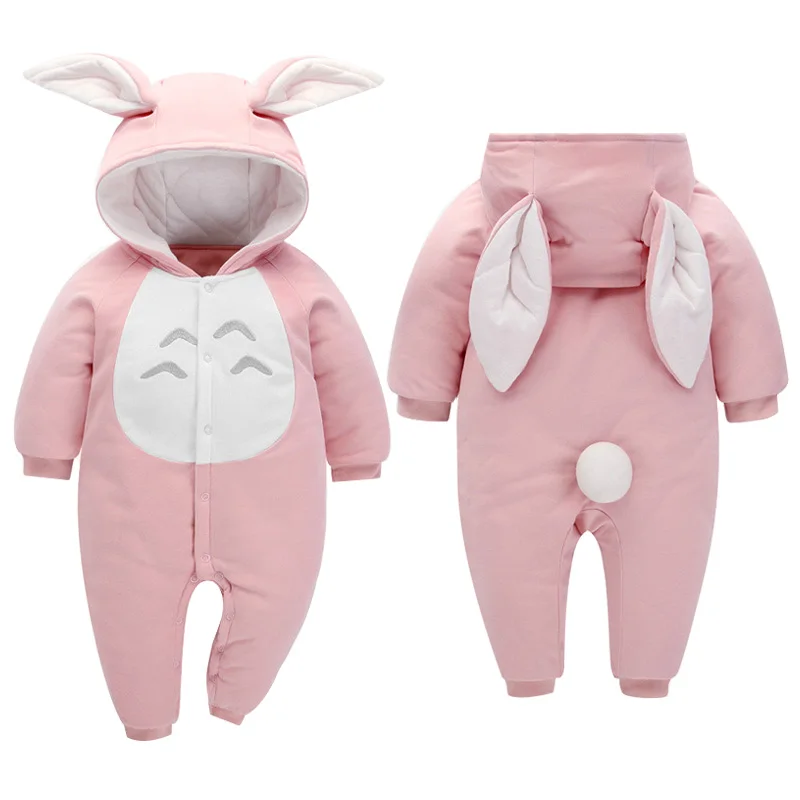 

Autumn Baby Boy Girl Casual Animal Ear Design Hoodie Romper Infant Long Sleeve Jumpsuit Costumes Children Clothes