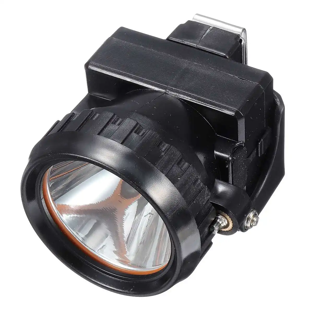 Miners Cordless Power LED Rechargeable Helmet Light Safety Head Cap Lamp Torch Working Headlamp Black Waterproof Headlamp Kit
