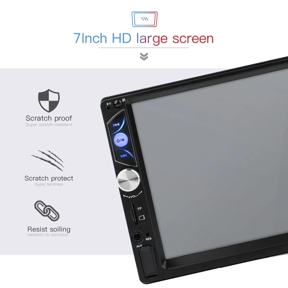 Flash Deal 7" 2din Car Radio DVD MP5 player Digital Touch screen Android Multimedia player Autoradio Support Rear camera wifi RDS AM GPS 19