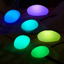 Thrisdar 16 цветов открытый сад пейзаж камень лужайки лампы перезаряжаемый светящийся камень ночной Светильник для кофе отель Restuarant