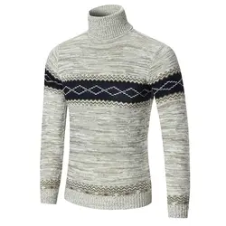 2017 Осень Зима Новый для мужчин's повседневное свитер с длинными рукавами мужчин китайский стиль приталенные пуловеры wareked геометрический