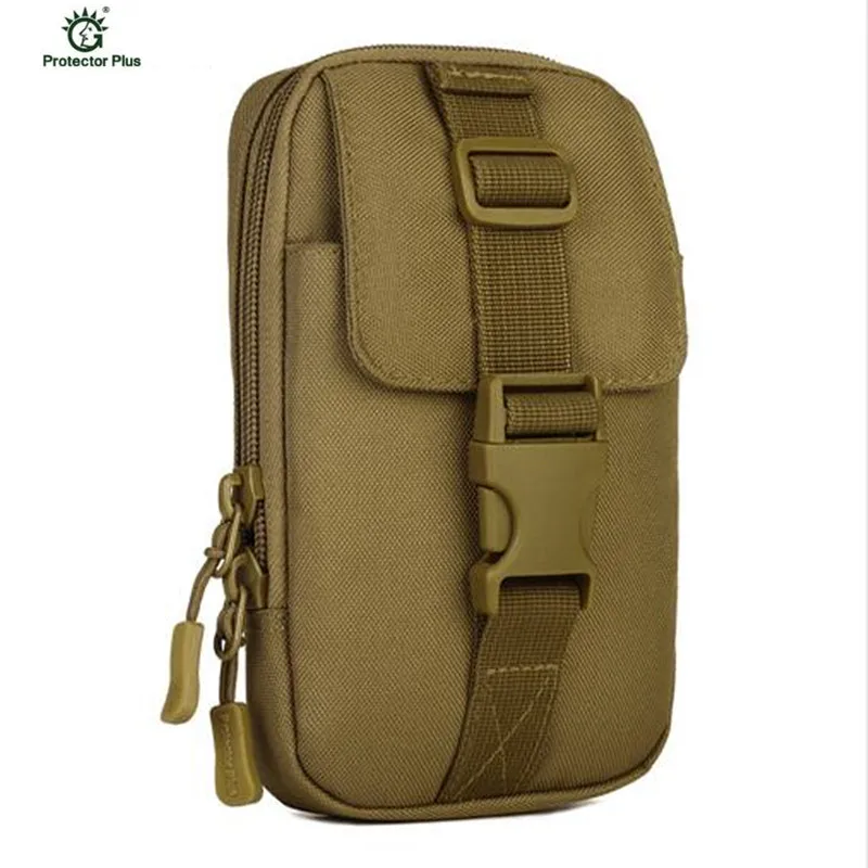 Billige Militärische Taktische Nylon Wasserdicht Molle tasche Handy Paket Camouflage Klettern Armee Befestigt Packs Reise Wandern Taschen