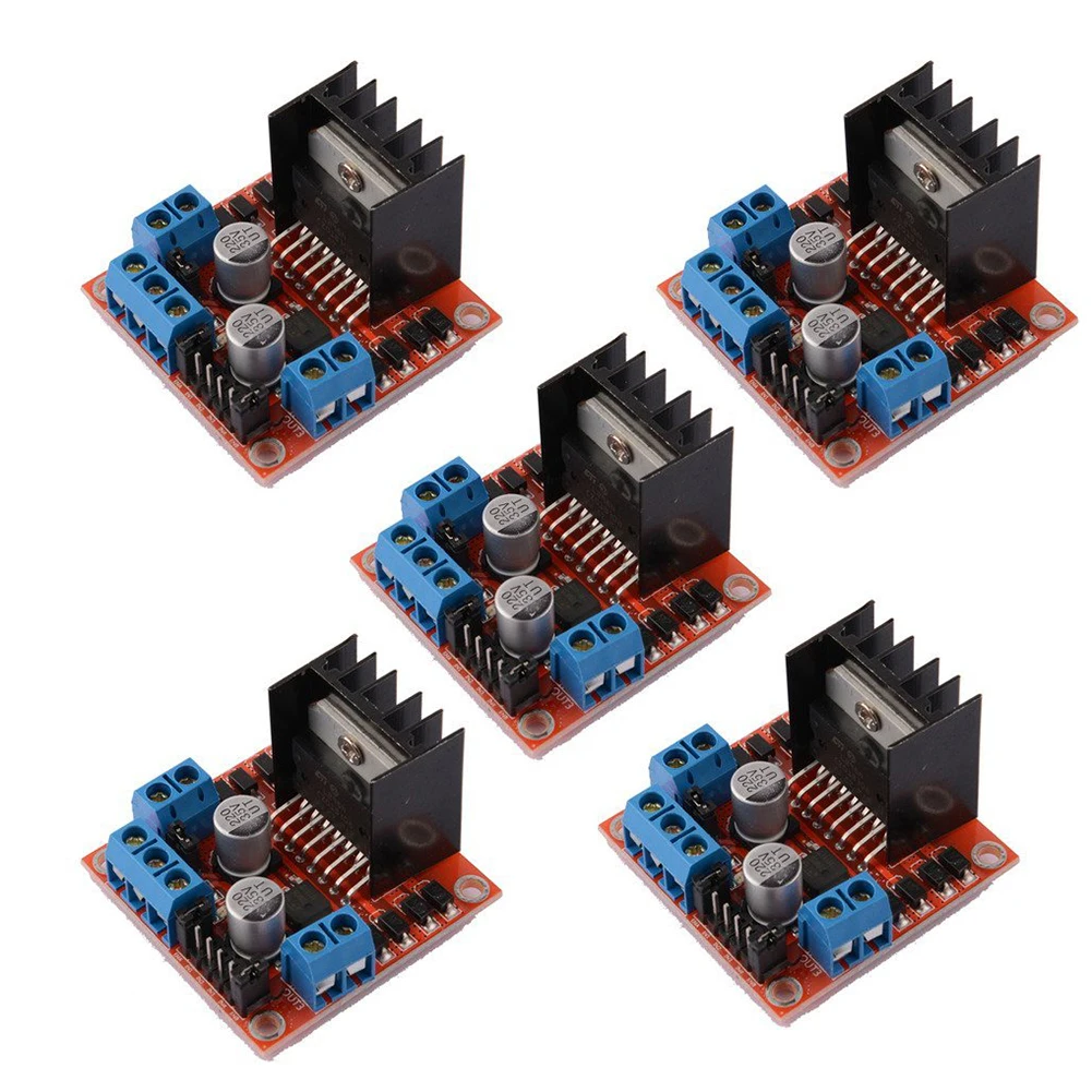 5PCS L298N Motor Drive Controller Board DC Dual H-Bridge Robot Stepper Module for Smart Car Power UNO MEGA R3 Mega2560 5PCS L298N Motor Drive Controller Board DC Dual H-Bridge Robot Stepper Module for Smart Car Power UNO MEGA R3 Mega2560