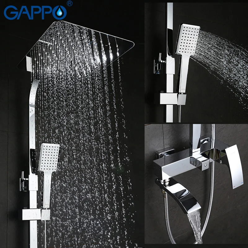 GAPPO смеситель для ванны s смеситель для душа хромированный смеситель для ванны смеситель для душа водопад ванная душевая головка ванна кран