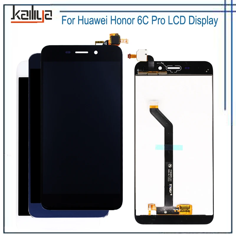 

LCD Display For Huawei Honor 6C Pro +5.2" Touch Screen Senor Digitizer Mobile Phone Assembly Replacement Black White Blue