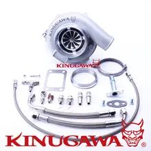 Kinugawa Ball Bearing Turbocharger 4″ Anti Surge GTX3076R 60mm w/ .73 T3 V-Band