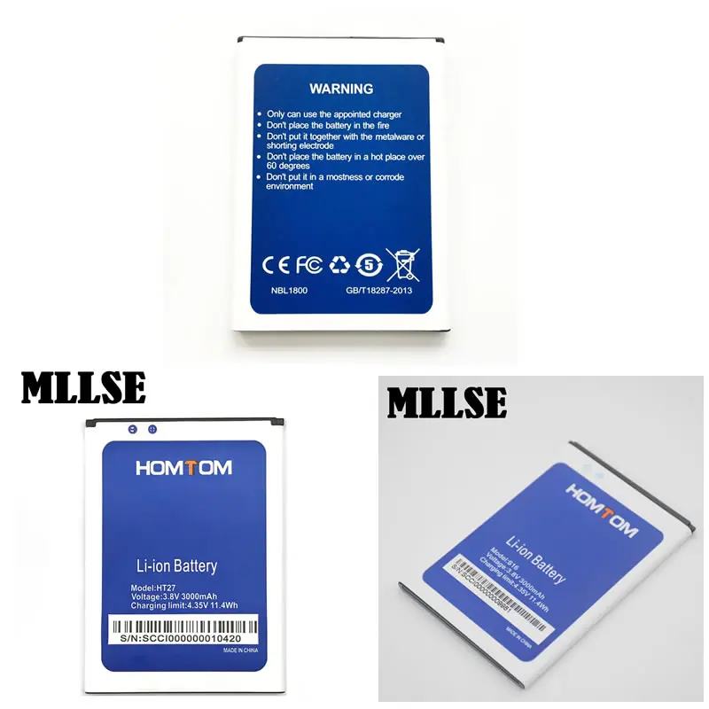 

HT3 HT27 S16 battery for HOMTOM HT3 Pro Mobile Phone Batteries Tracking Code