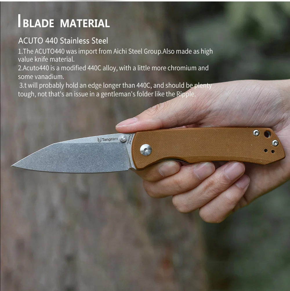 Knife Survival Pocket Knife Making by Japan Acuto440 Small Knife_04